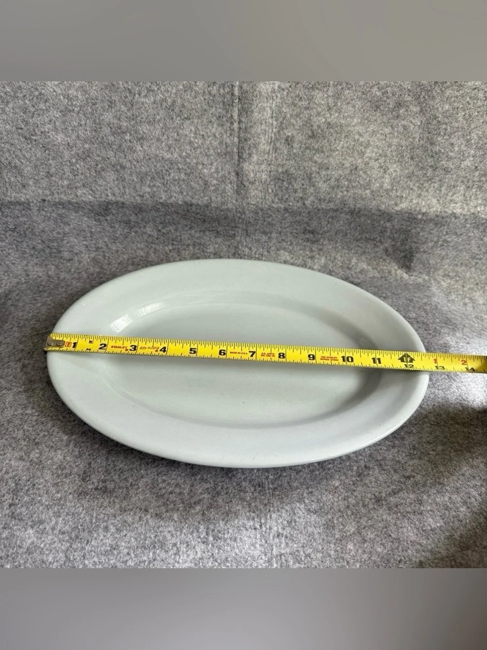 Vintage Buffalo China Blue Lune Ware Restaurant-Style Oval Platter